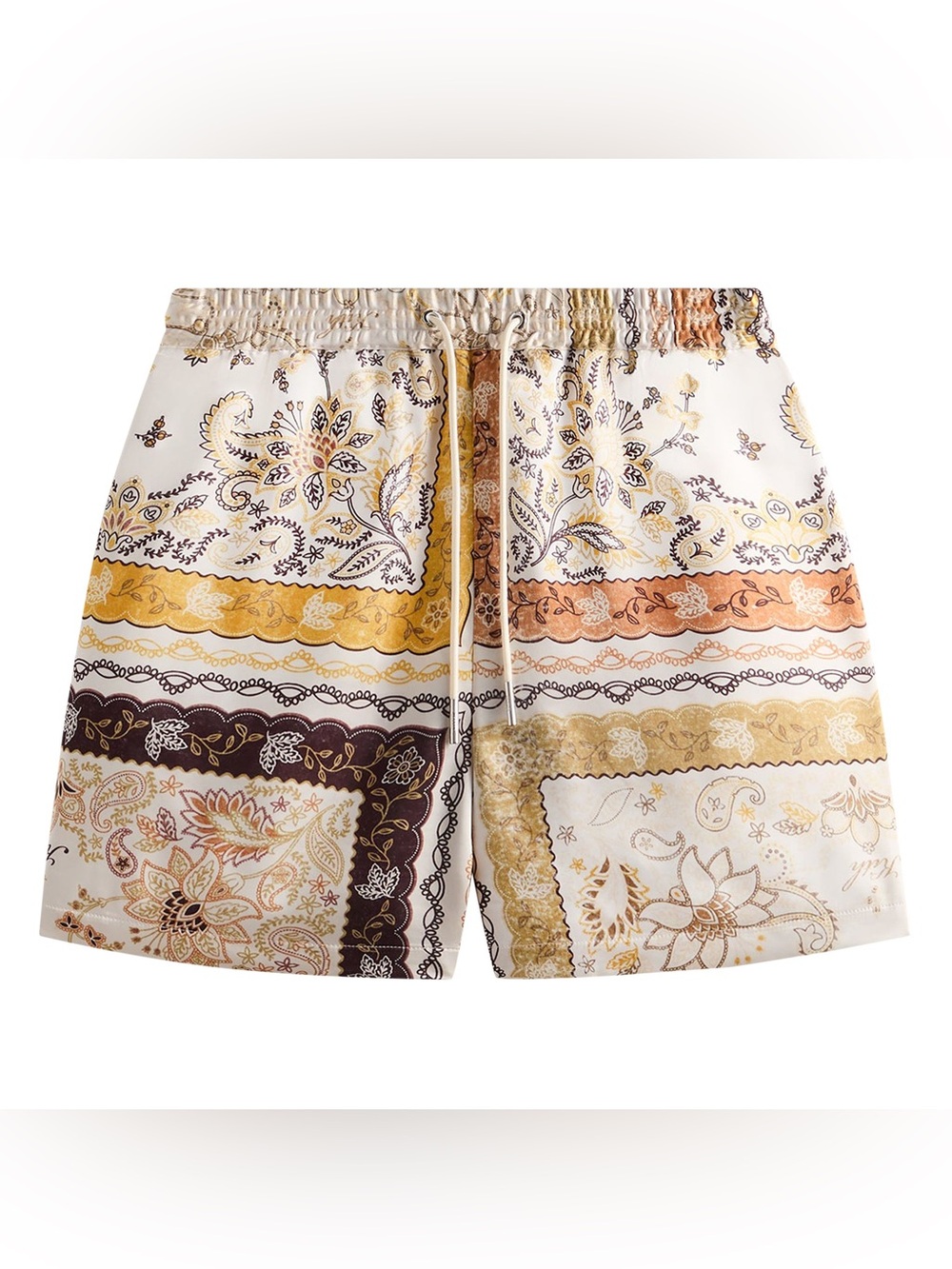 New Kith panelled bandana active shorts in sandrift